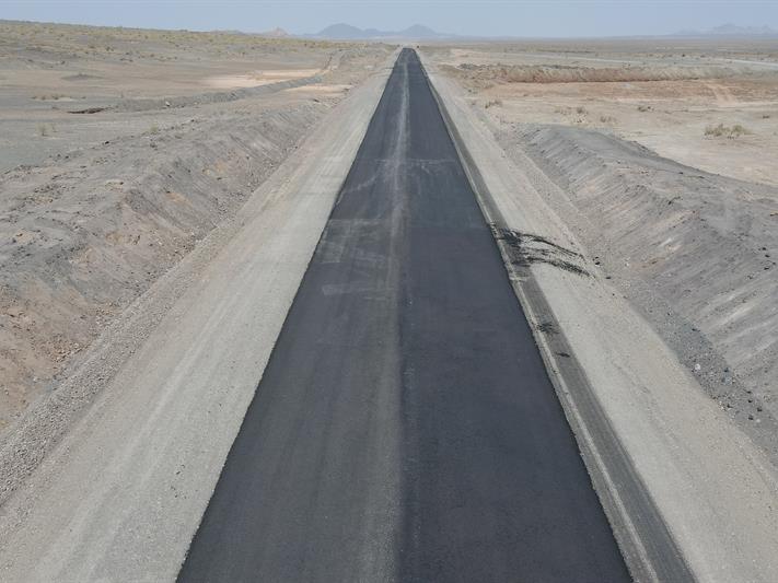 راه سازی در مجتمع معادن سنگ آهن اسمالون